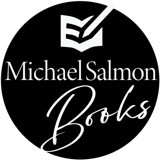 LOGO---Michael-Salmon-Books Author, Michael Drew Salmon—website logo